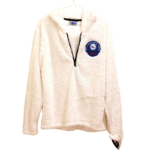 Hooded‎ Sweatshirt Sherpa 1/4 Zip - Milwaukee Bucks. - Picture 1 of 6